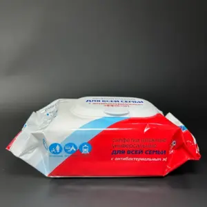 Салфетки влажные антибактериальные 120 шт в упаковке для всей семьи