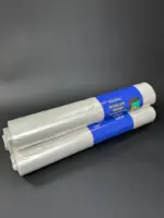 Мешки для мусора 120 литров прозрачные повышенной прочности 20 штук в рулоне