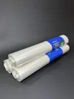 Мешки для мусора 120 литров прозрачные повышенной прочности 20 штук в рулоне