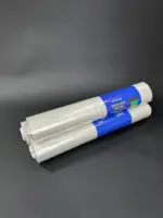 Мешки для мусора 120 литров прозрачные повышенной прочности 20 штук в рулоне