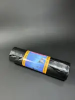 Мешки для мусора 120 литров очень прочные черные Размер 70х110 см 12 штук в рулоне