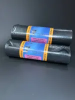 Мешки для мусора 120 литров очень прочные черные Размер 70х110 см 12 штук в рулоне