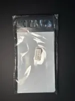 Курьерский пакет 10×15 см бело-серый без печати, без кармана