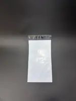 Курьерский пакет 10х30 см бело-серый без печати, без кармана