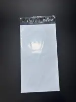 Курьерский пакет 10х40 см бело-серый без печати, без кармана