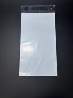 Курьерский пакет 10х40 см бело-серый без печати, без кармана