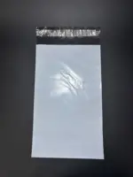 Курьерский пакет 11х21 см бело-серый без печати, без кармана