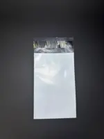 Курьерский пакет 12х17 см бело-серый без печати, без кармана