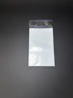 Курьерский пакет 12х17 см бело-серый без печати, без кармана