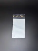 Курьерский пакет 12х20 см бело-серый без печати, без кармана