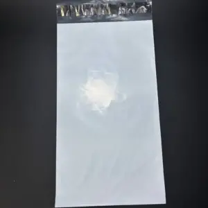 Курьерский пакет 12х30 см бело-серый без печати, без кармана