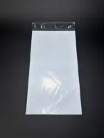 Курьерский пакет 12х30 см бело-серый без печати, без кармана