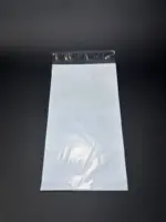 Курьерский пакет 12х30 см бело-серый без печати, без кармана