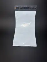 Курьерский пакет 12х40 см бело-серый без печати, без кармана