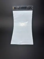 Курьерский пакет 12х40 см бело-серый без печати, без кармана