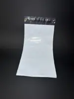 Курьерский пакет 12х40 см бело-серый без печати, без кармана