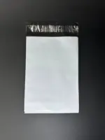 Курьерский пакет 15х21 см бело-серый без печати, без кармана