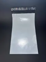 Курьерский пакет 15х35 см бело-серый без печати, без кармана