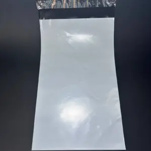 Курьерский пакет 15х35 см бело-серый без печати, без кармана