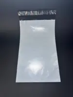 Курьерский пакет 15х35 см бело-серый без печати, без кармана