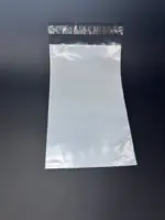 Курьерский пакет 15х35 см бело-серый без печати, без кармана