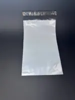 Курьерский пакет 15х35 см бело-серый без печати, без кармана