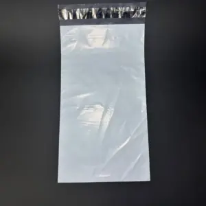 Курьерский пакет 15х40 см бело-серый без печати, без кармана