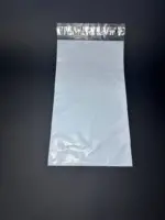 Курьерский пакет 15х40 см бело-серый без печати, без кармана