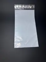 Курьерский пакет 15х40 см бело-серый без печати, без кармана