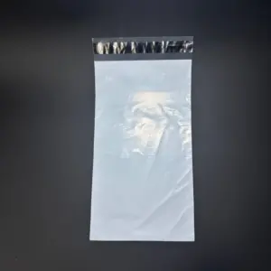 Курьерский пакет 15х45 см бело-серый без печати, без кармана