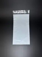 Курьерский пакет 15х45 см бело-серый без печати, без кармана