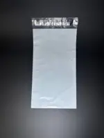 Курьерский пакет 15х45 см бело-серый без печати, без кармана