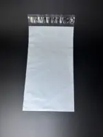 Курьерский пакет 15х45 см бело-серый без печати, без кармана