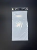 Курьерский пакет 15х60 см бело-серый без печати, без кармана