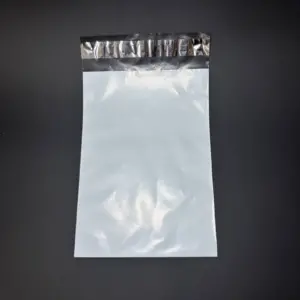 Курьерский пакет 17х21 см бело-серый без печати, без кармана