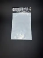 Курьерский пакет 17х21 см бело-серый без печати, без кармана