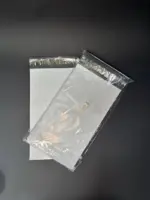 Курьерский пакет 17х30 см бело-серый без печати, без кармана