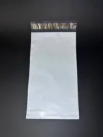 Курьерский пакет 17х45 см бело-серый без печати, без кармана