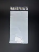 Курьерский пакет 17х45 см бело-серый без печати, без кармана