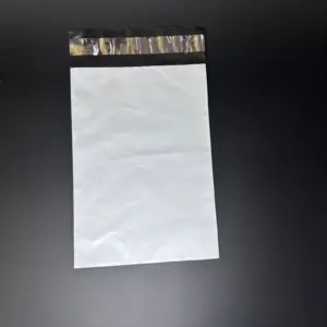 Курьерский пакет 20х25 см бело-серый без печати, без кармана