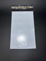 Курьерский пакет 20х40 см бело-серый без печати, без кармана