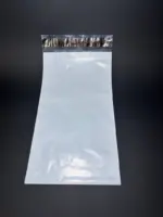 Курьерский пакет 20х45 см бело-серый без печати, без кармана