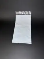 Курьерский пакет 20х45 см бело-серый без печати, без кармана
