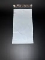 Курьерский пакет 20х60 см бело-серый без печати, без кармана