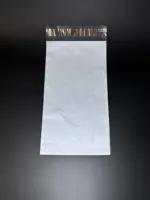 Курьерский пакет 20х60 см бело-серый без печати, без кармана