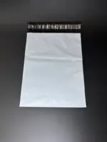 Курьерский пакет 25х40 см бело-серый без печати, без кармана