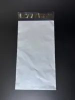 Курьерский пакет 25х60 см бело-серый без печати, без кармана