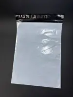 Курьерский пакет 28х42 см бело-серый без печати, без кармана