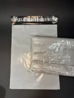 Курьерский пакет 30х40 см бело-серый без печати, без кармана