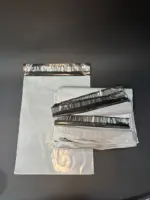 Курьерский пакет 30х40 см бело-серый без печати, без кармана